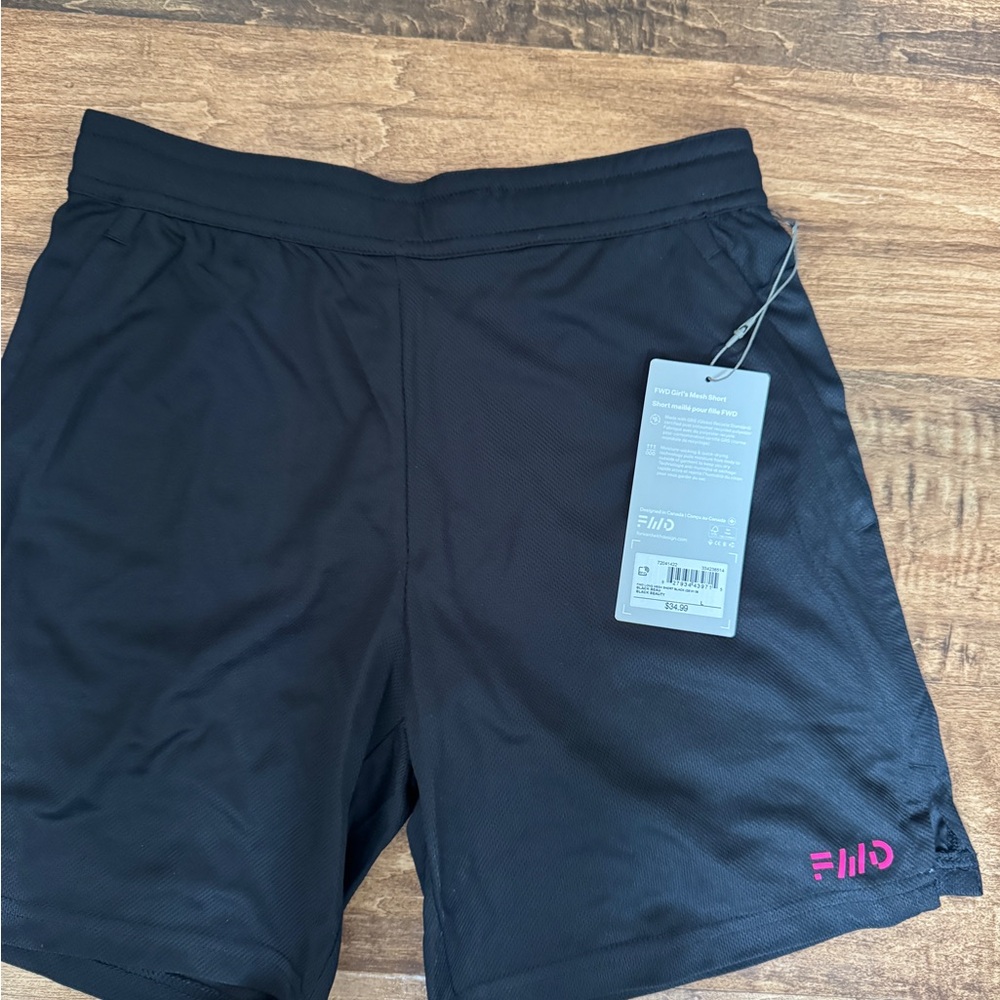 Girls Active Wear Mesh Shorts - Large